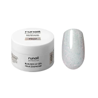 Моделирующий УФ-гель светоотражающий BUILDER UV GEL MILK DIAMOND, 15г №9869